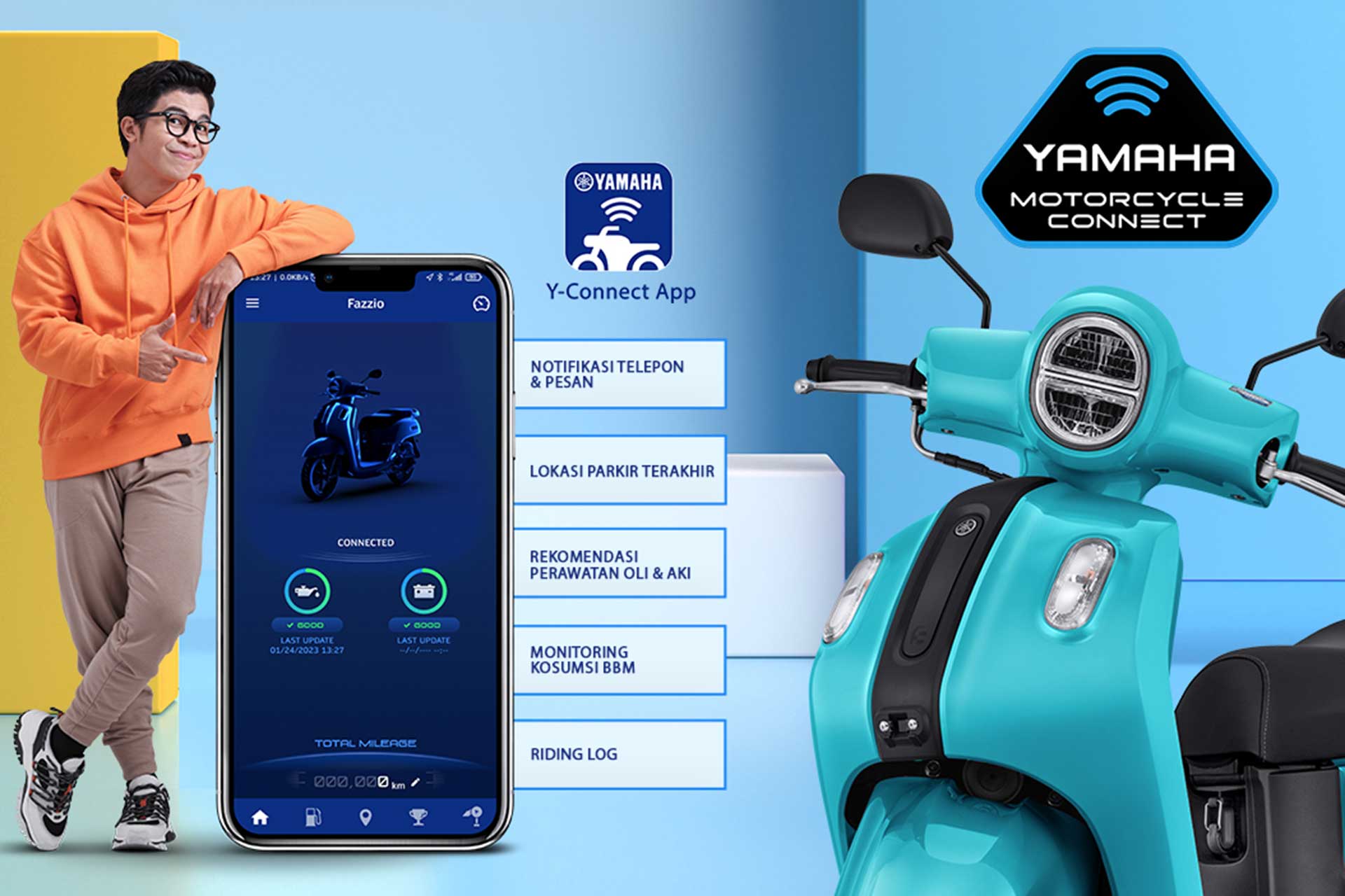 Intip Tampilan Baru Yamaha Fazzio Hybrid Connected Jurnalotomotif